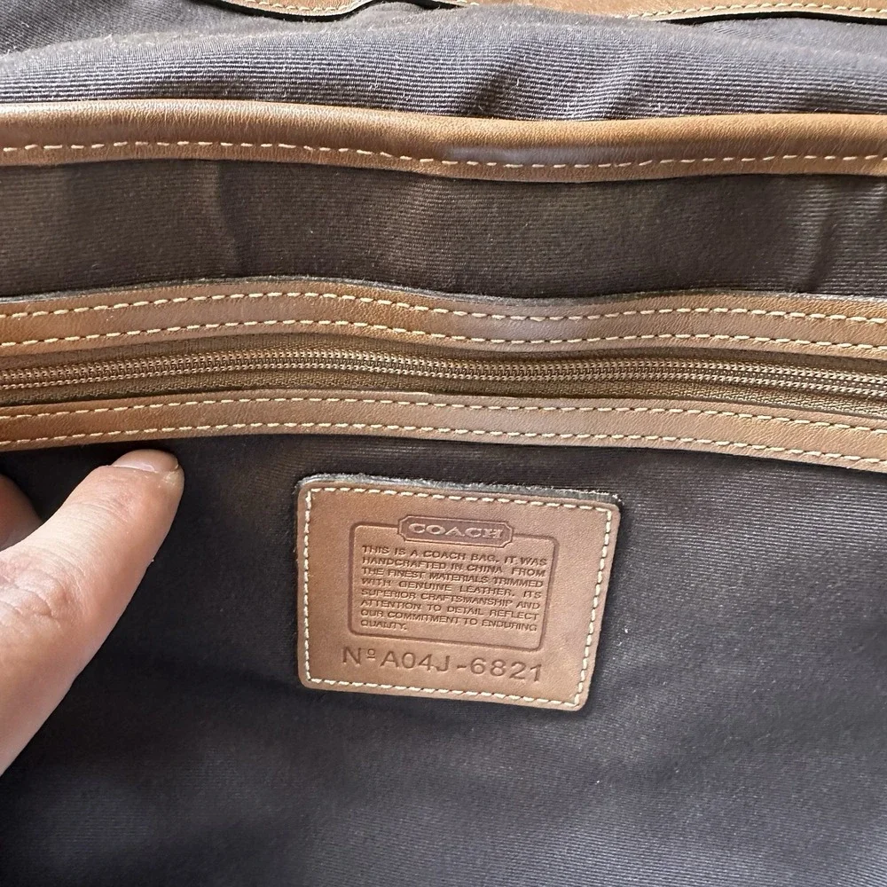 COACH Soho Signature‎ Hobo Shoulder Bag 6821 Tan Y2K Vintage